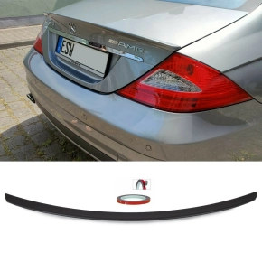 Set ABS Roof Rear Spoiler Lip Black matt Design +3M fits...