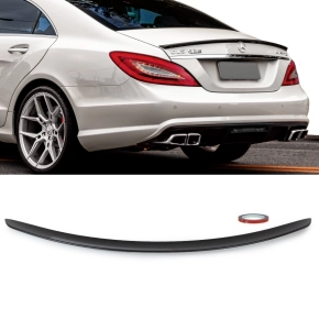 Set ABS Roof Spoiler Boot black matt +3M fits on Mercedes...