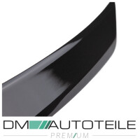 Set ABS Roof Spoiler Boot gloss black +3M fits on Mercedes C