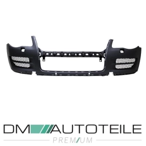 VW Touareg I Front Bumper top part primed for park assist...