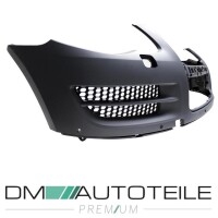 VW Touareg I Front Bumper top part primed for park assist + 