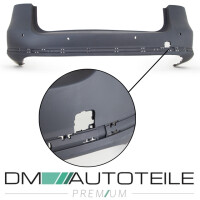 Stoßstange hinten grundiert 4x PDC + Chromleisten Set 
