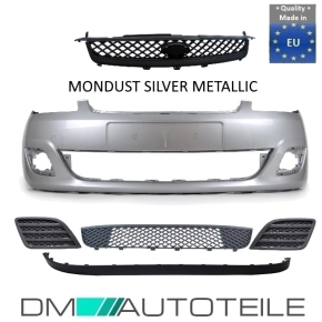 Set Ford Fiesta V 5 JB JH Front Bumper + Bumper Grille...