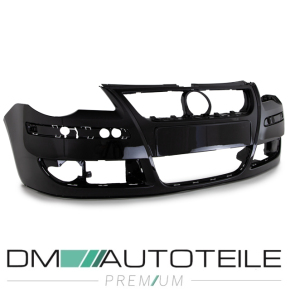 VW Polo 9N3 Bj. 05-09 Front Bumper primed +  Gitter + Reinforcement