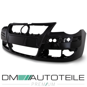 VW Polo 9N3 Bj. 05-09 Front Bumper primed +  Gitter + Reinforcement