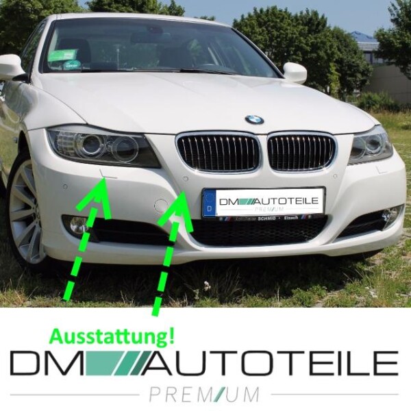 ABS Stoßstange Schwarz Lackierfähig STOßSTANGE VORN LACKIERT IN ALPINWEISS 3 (300) Für BMW 3 E90/E91 2008-2012 PDC BMW E90 Stoßstange