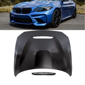 Set Sport Bonnet + hood black fits on BMW 1-Series F20 F21 2-Series F22 F23 F87 w/o M2 GTS