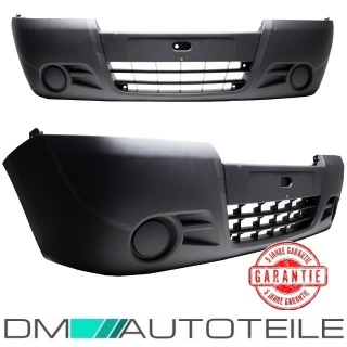 Opel Vivaro F7 Kasten Pritsche Bus Front Bumper Grey genarbt w/o Fogs 06-14