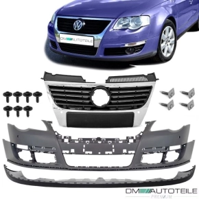 Set VW Passat 3C Front Bumper  05-10 w.  PDC w/o SRA +...