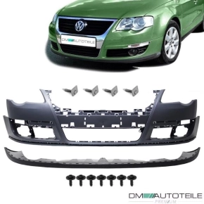 Set VW Passat 3C Front Bumper  05-10 w/o  PDC  SRA +...