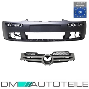 Set VW Golf 5 V Front Bumper + Grille 2 pcs. Primer...