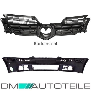 SET Ersatz Front Stoßstange vorne + Kühlergrill 2tlg. Grundiert für VW Golf 5 V