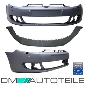 VW Golf VI Saloon Front Bumper with PDC/ SRA + Spoiler...