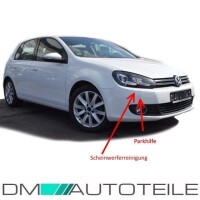 VW Golf VI Saloon Front Bumper with PDC/ SRA + Spoiler PREMI
