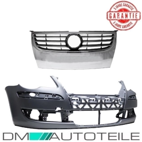 VW Touran 1T1 1T2 Front Bumper +Grille w/o SRA/PDC...