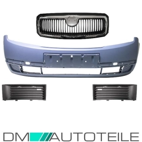 Set Skoda Fabia I 6Y Front Bumper + Front Grille + Set...