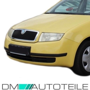 Set Stoßstange + Kühlergrill + Stoßstangengitter ohne NSW für Set Skoda Fabia I 6Y 99-04