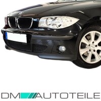 Set BMW 1-Series E87 E81 Front Bumper primed for Fogs + Spoi