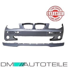 Set BMW 1-Series E87 Front Bumper primed for Fogs w/o SRA...