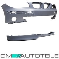 Set BMW 1-Series E87 Front Bumper primed for Fogs w/o SRA +S