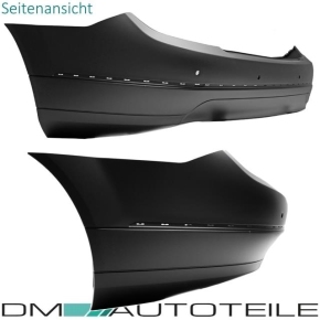 Mercedes C-Klasse W204 Saloon 07-11 Rear Bumper primed for PDC Elegance / Avantgarde