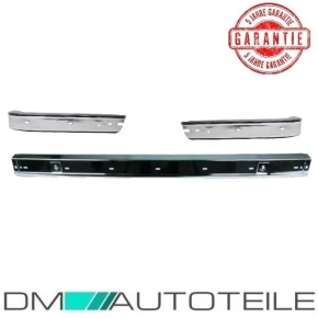 Set BMW 3-Series E30 Bumper Trims Rear Leiste Central +Corner RH+LH included Chrome Year 82-87