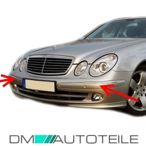Set Mercedes W211 chrome belt moulding right & left 02-06 Elegance/Avantgarde