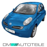 Set Nissan Micra K12 Front left & right headlights black