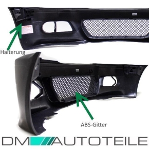 SPORT FRONT BUMPER FITS BMW E46 COUPE CONVERTIBLE +SET FOGS +ABS GRILLE FOR M3 M
