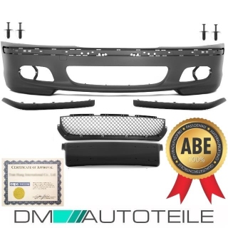 Set package BMW E46 ABS aerodynamic design Front Bumper Saloon Estate + accessories for M-Sport incl. Rivets 98-05