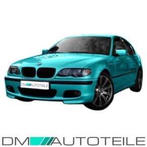 Set package BMW E46 ABS aerodynamic design Front Bumper Saloon Estate + accessories for M-Sport incl. Rivets 98-05