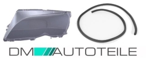 Headlight Cover Glas Left + Seals fits on BMW E46 Coupe Convertible Pre Facelift 99-03