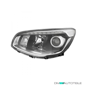 LED Scheinwerfer Depo schwarz H7 links passt für Kia Soul II Facelift ab 16-18