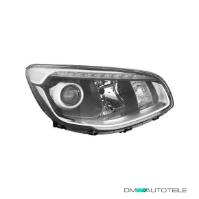 LED Scheinwerfer Depo schwarz H7 rechts passt für Kia Soul II Facelift ab 16-18