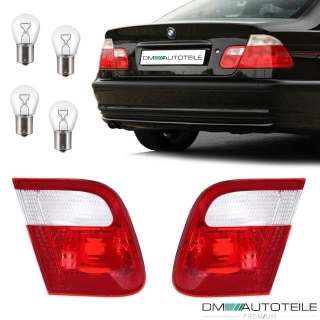 Set BMW E46 Saloon Pre Facelift Rear Lights Red / White inner Side RH+LH Year 98-01