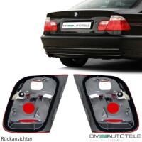 Set BMW E46 Saloon Pre Facelift Rear Lights Red / White inne