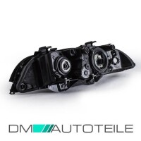Set BMW E39 headlights 95-00 H7/HB3 Facelift design white in