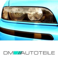 Set BMW E39 headlights glass casing left & right black +