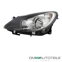 Valeo Scheinwerfer H7 schwarz links passt für Opel Cors