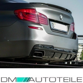 Exhaust Muffler Tips Tail Pipes fits on BMW F10 F11 M Sport Oval 550 Black Chrom