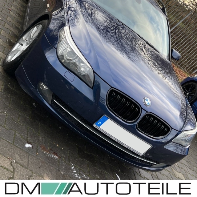 Kühlergrill für BMW E60 E61 Diamond Style Niere grill Schwarz