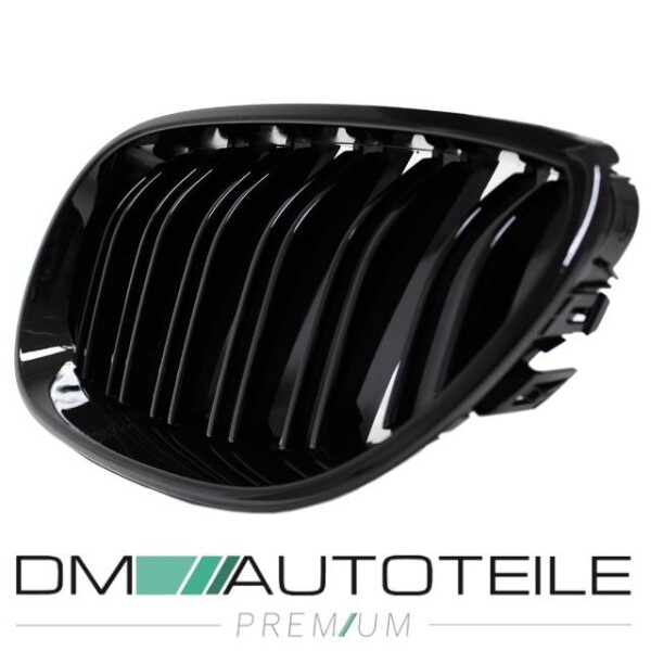 Sportieve Grille Geschikt Voor BMW 5-Serie G30 En G31  Facelift  Enkele Spijl Mat Zwart