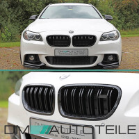 1 Set Front Grille gloss black Dual Slats + emblem holder fi