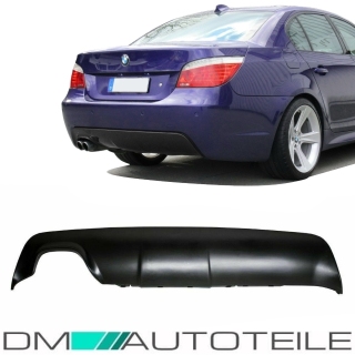 Single Diffuser fits on BMW E60 E61 Bumpers M-Sport 03-10 ABS black