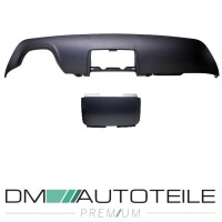 Rear Diffusor Black + Cover Trailer hitch fits on BMW E60 E6