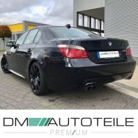 Rear Diffusor Black + Cover Trailer hitch fits on BMW E60 E6