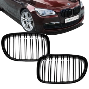 SET Kidney Front Grille Dual Slat Black Gloss Performance...