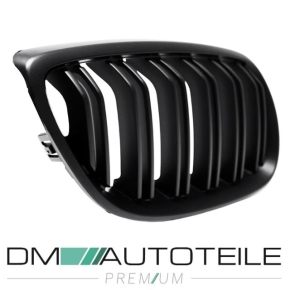 2x Kidney Front Grille Dual Slat SET Black Matt fits on BMW E92 E93 06-10 also M