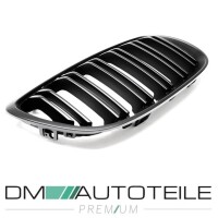 2x Kidney Front Grille Dual Slat SET Black Matt fits on BMW 