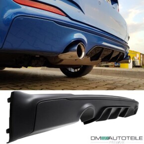 Sport-Performance Heck-Diffusor / Ansatz 1 Rohr Duplex für BMW 2er F22 / F23 / mit M-Paket mit ABE
